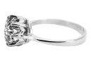 Cubic Zirconia 925 Silver Ring Vintage VRC157s štýl